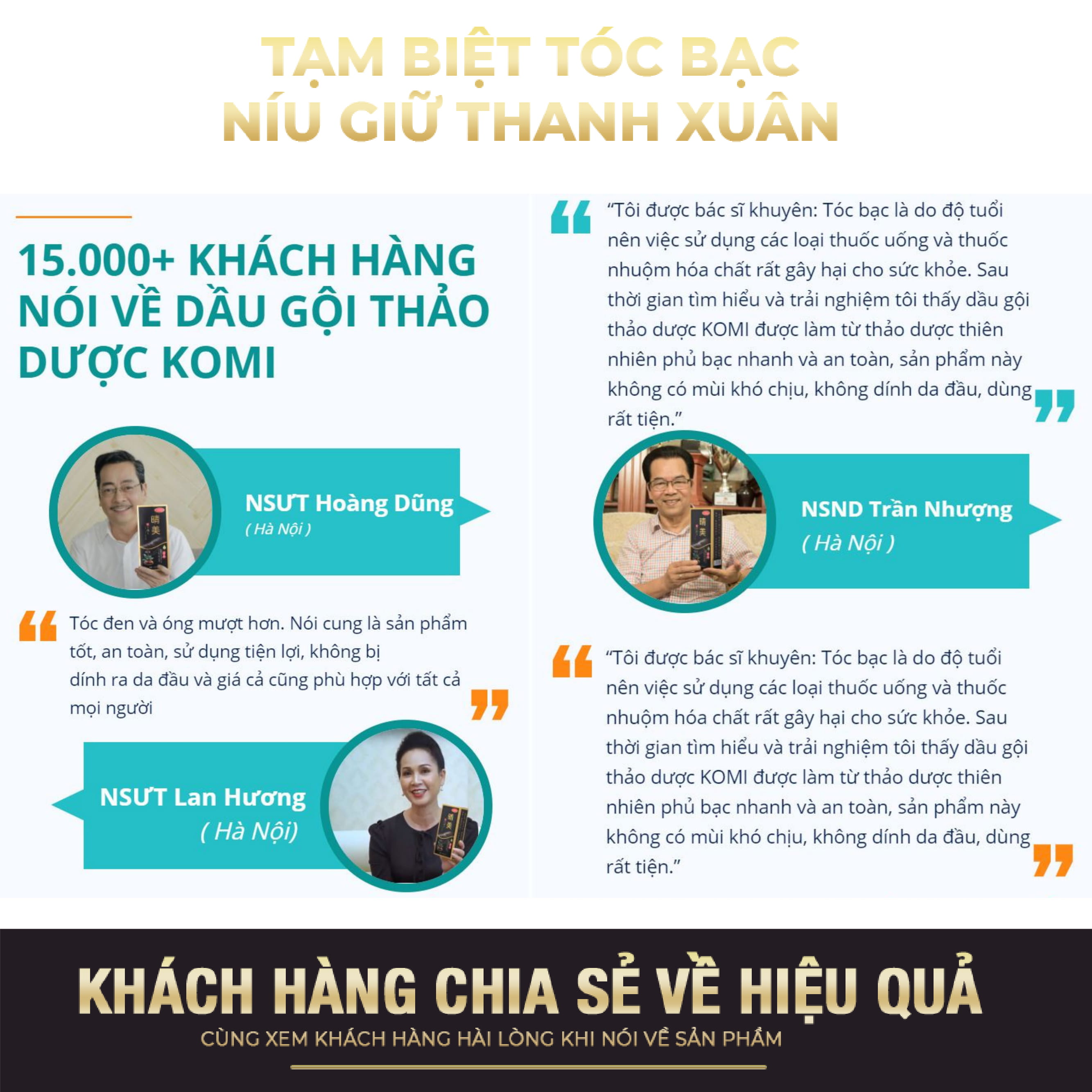 [CHÍNH HÃNG] KOMI -  DẦU GỘI NHUỘM THẢO DƯỢC ĐEN TÓC - 500ML