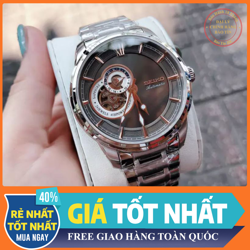 [ ĐỒNG HỒ BẢO TÍN ] Đồng Hồ Cơ Nam Seiko Automatic - Bào Hành 12 Tháng