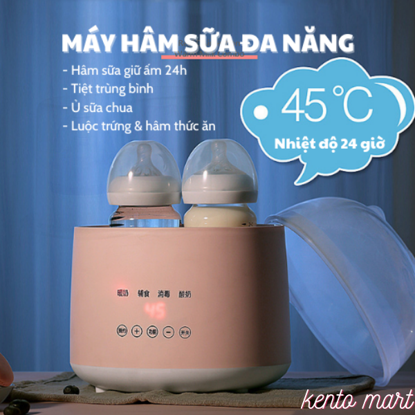Máy hâm sữa tiệt trùng điện tử 4 chức năng