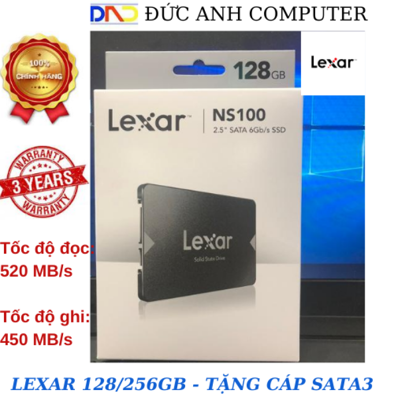 Bảng giá SSD 128GB/256GB Lexar NS100 2.5-Inch SATA III - Hàng Chính Hãng Phong Vũ