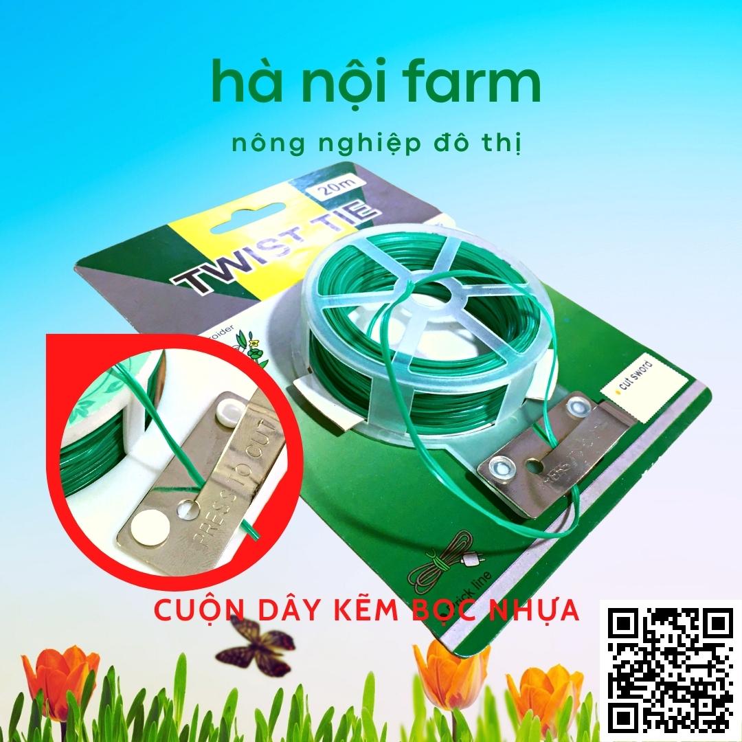 Cuộn dây cột lan bọc nhựa (kèm đầu cắt) TWIST TIE – Cuộn 50m