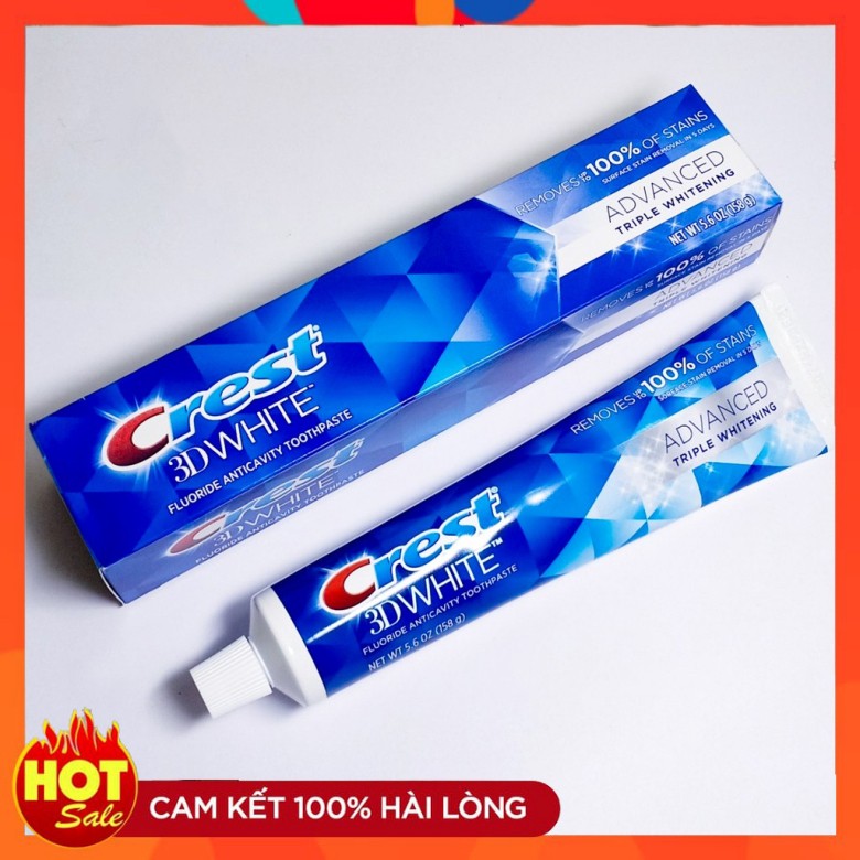 Kem đánh răng Crest 3D White Advanced Mỹ 147gr