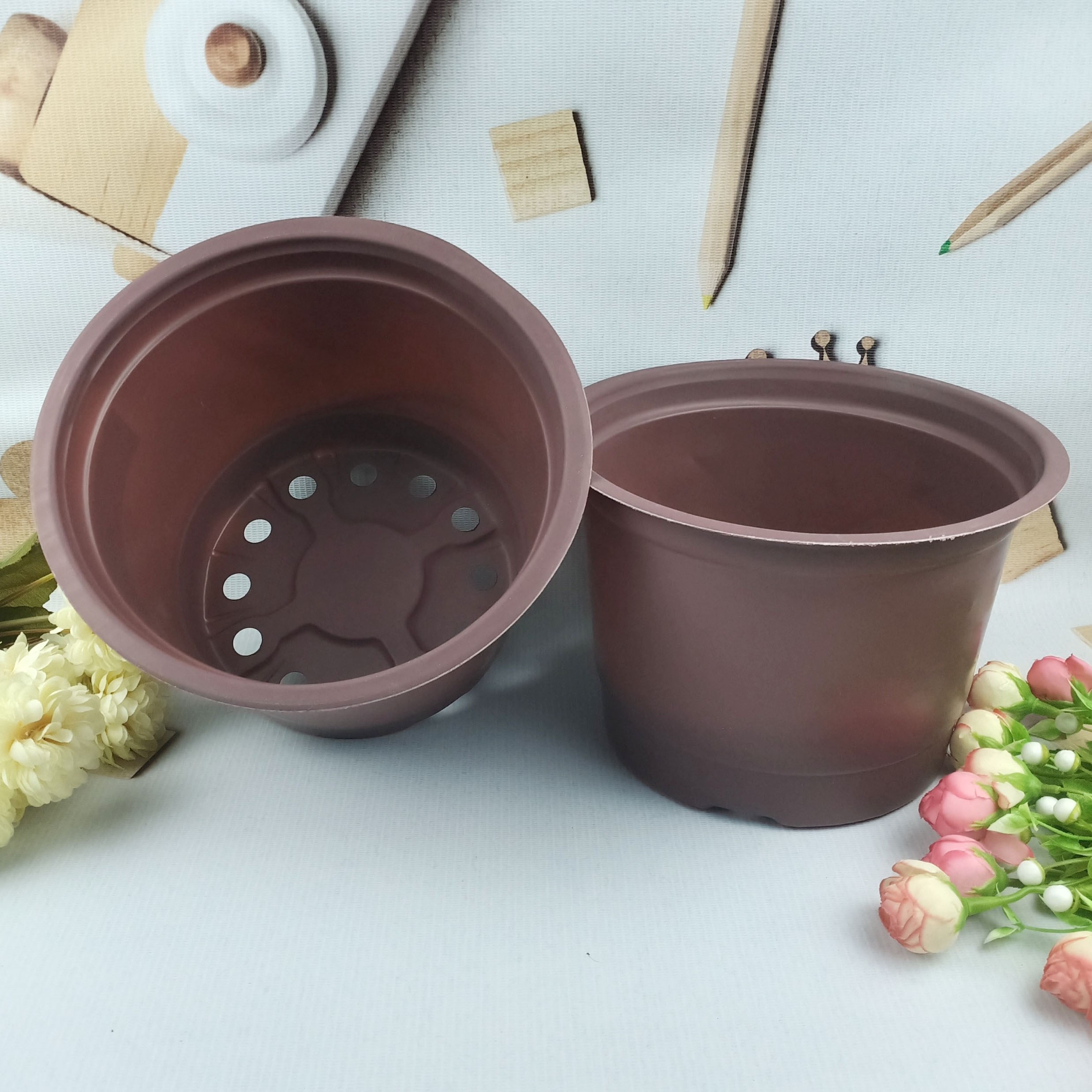 Bộ 5 cái Chậu Mềm trồng cây 20x15cm