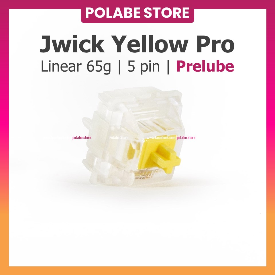 Jwick Yellow Pro JWK linear switch công tắc bàn phím cơ JWK Yellơ Pro