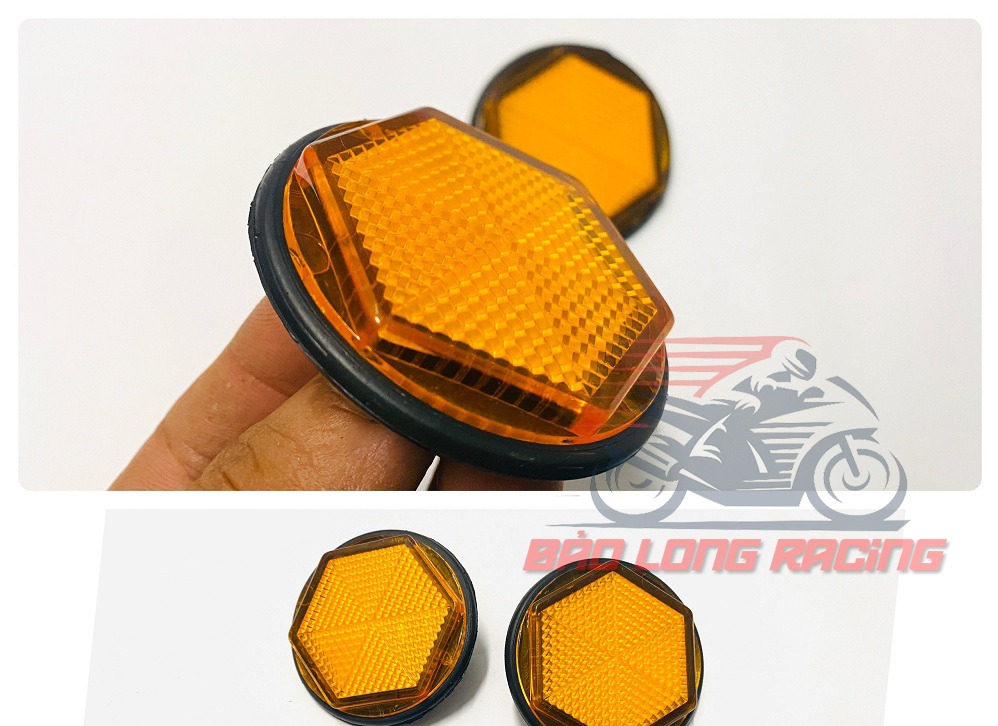 Cặp mắt mèo phản quang Lục Giác gắn biển số xe máy các loại