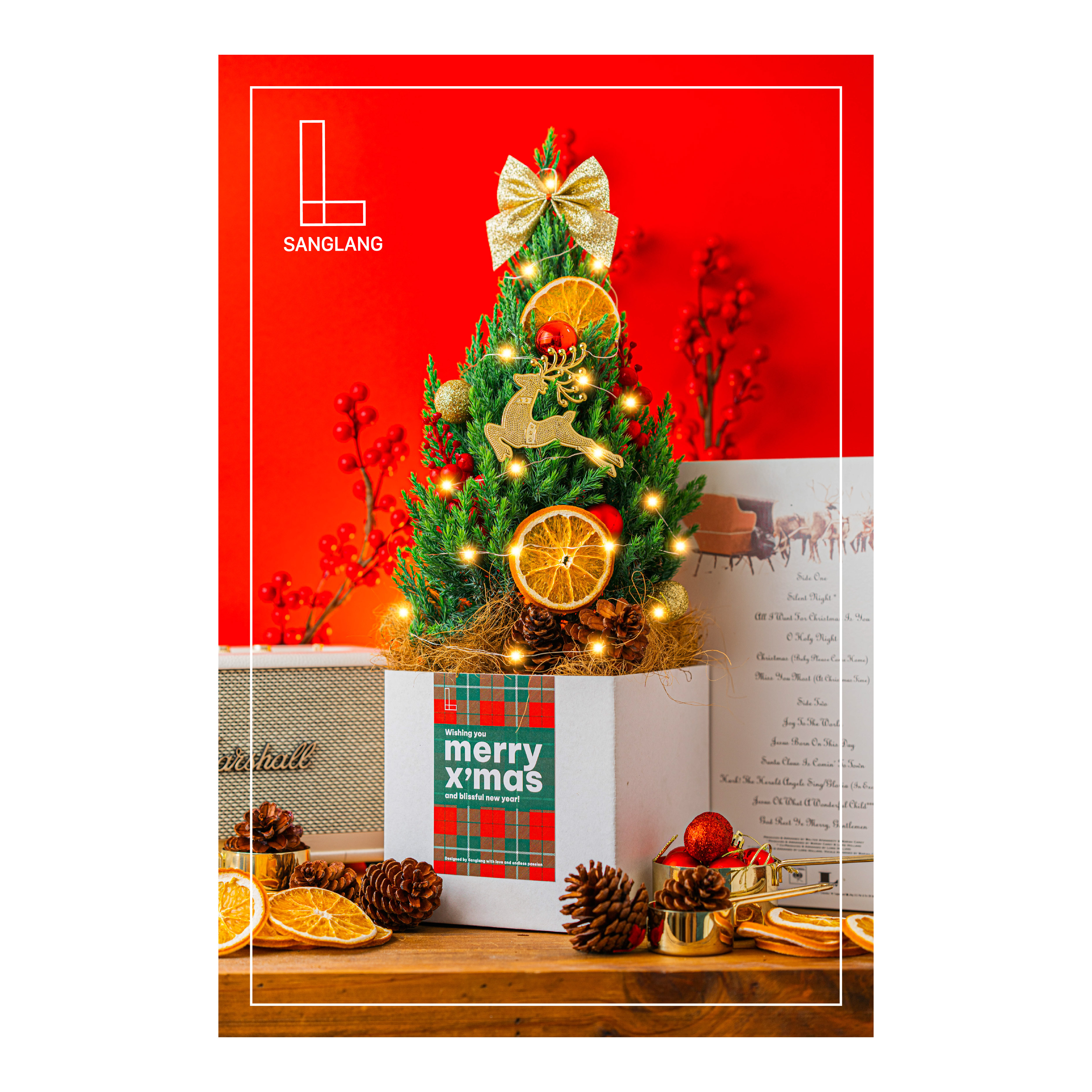 [Chỉ Giao HCM-Hỏa Tốc] 🎄 Cây Thông Noel Sanglang - Size M - Full Decor🎄