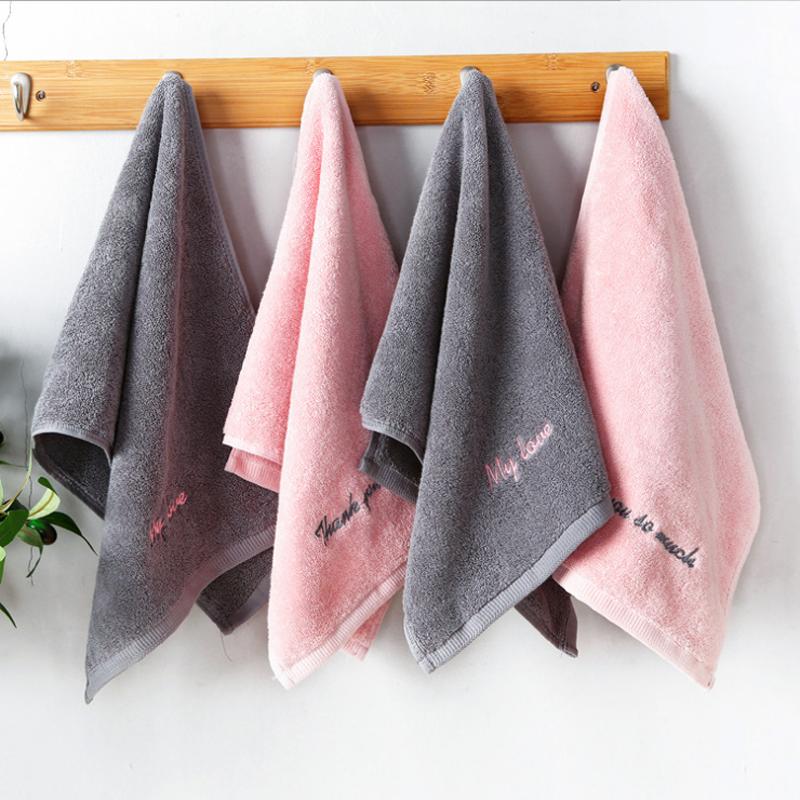 Hai Cặp Khăn Mặt 100% Cotton Rửa Đồ Gia Dụng Của Nam Giới Và Phụ Nữ Người Lớn Mềm Mại Siêu Hút Nước 100% Cotton Thể Thao Cặp Khăn Mặt