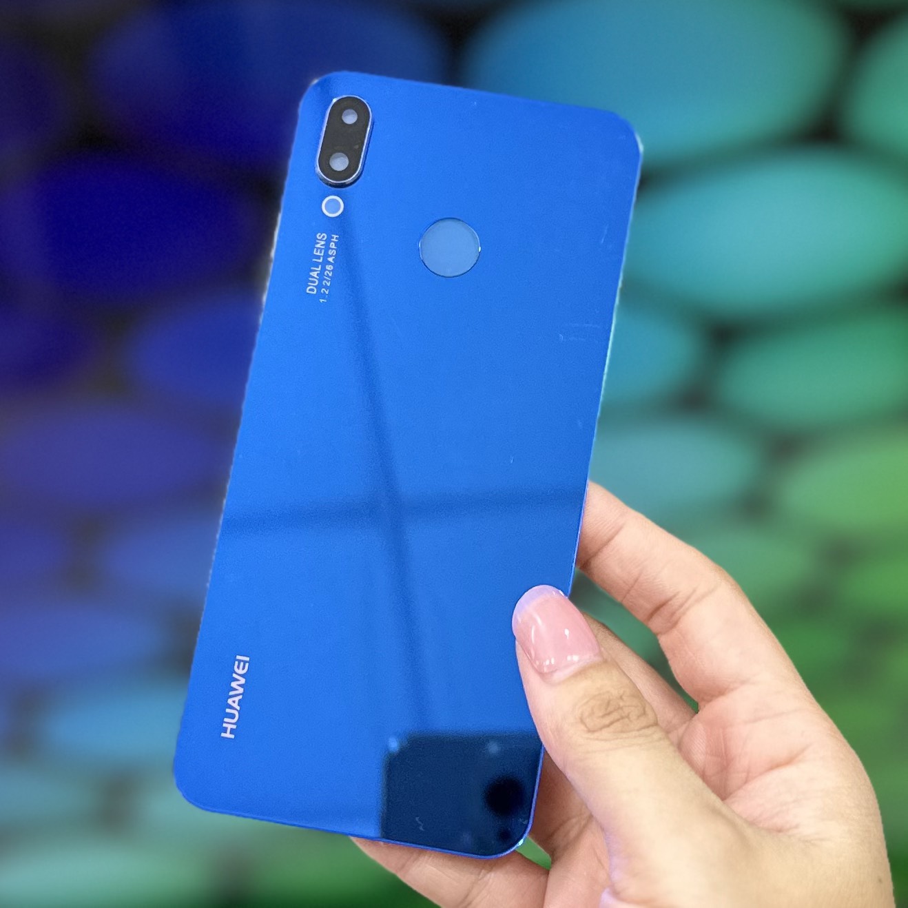 Nắp lưng Huawei Nova 3E (kèm kính camera)