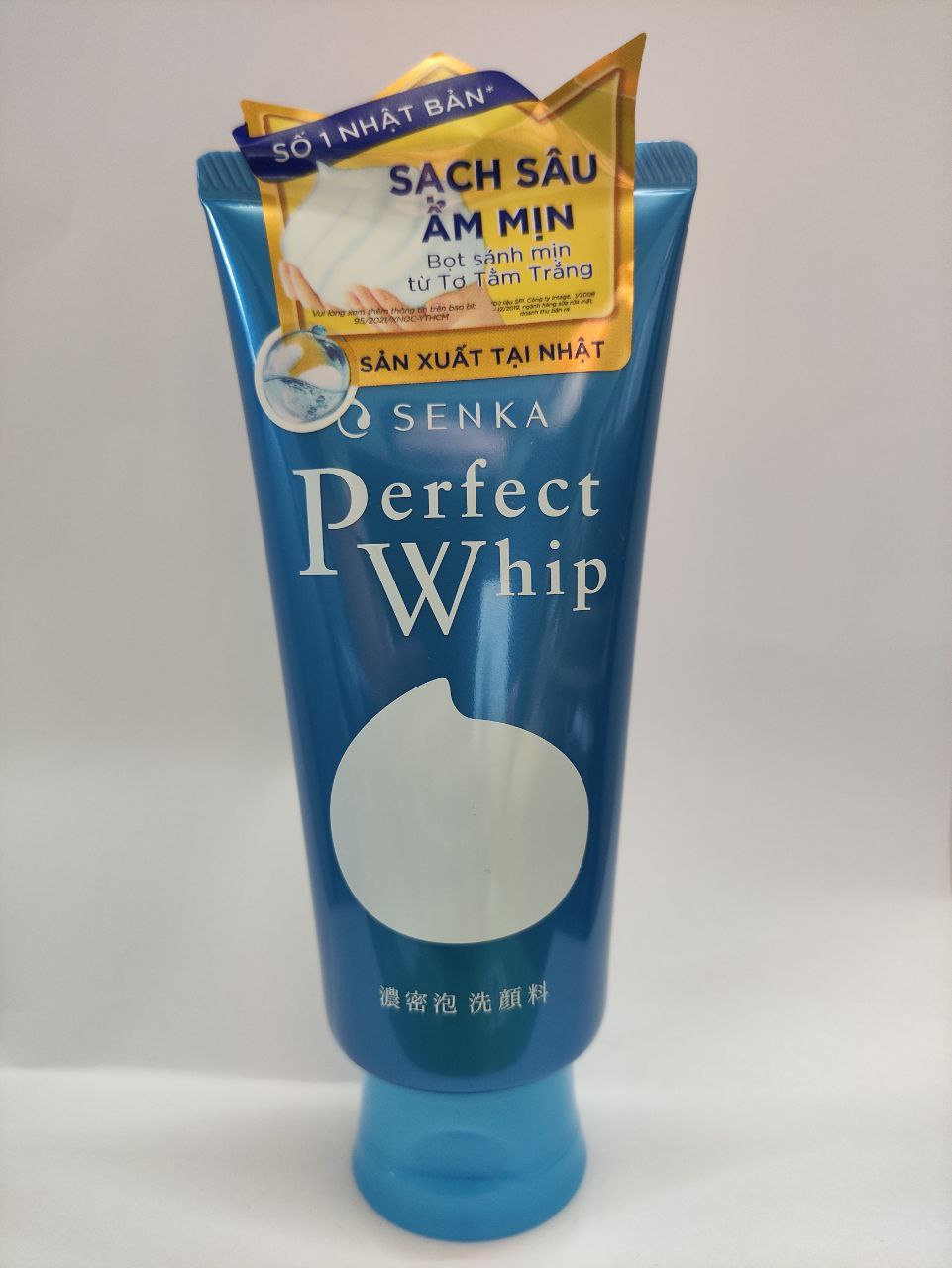 Sữa rửa mặt tạo bọt senka perfect whip u 120g date 2025