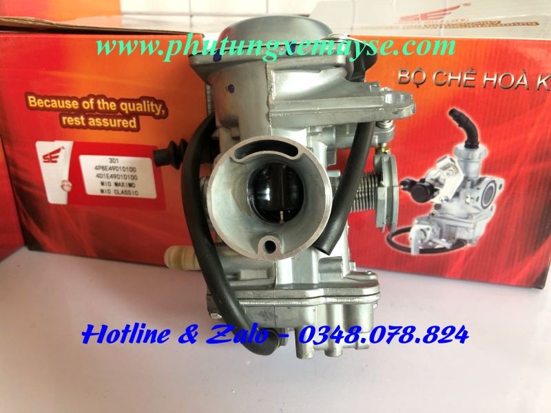 Bộ chế hoà khí (bình xăng con) xe MIO MAXIMO, MIO CLASSIC