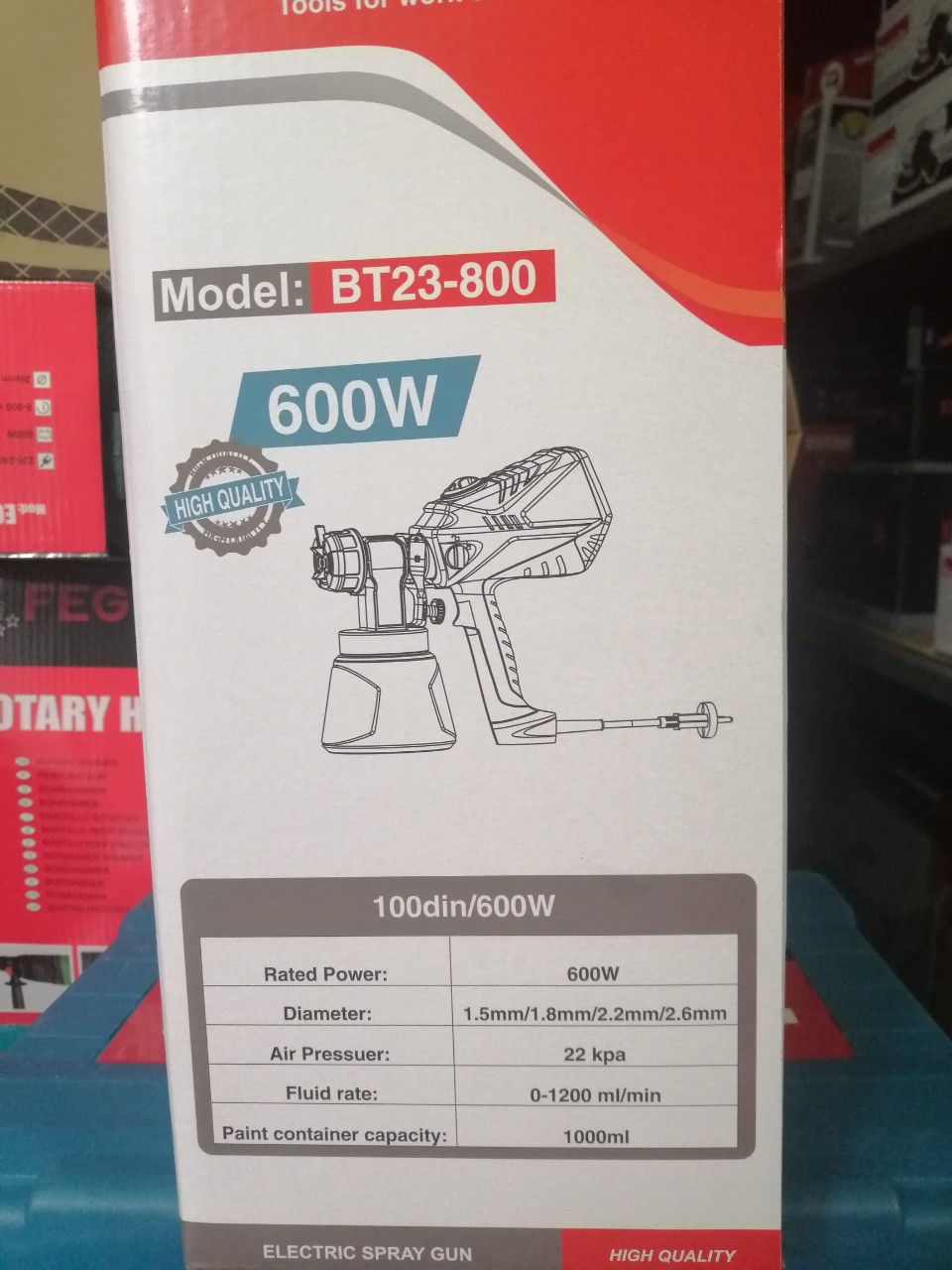 [HCM]Máy phun sơn dùng điện BTEC BT23-800