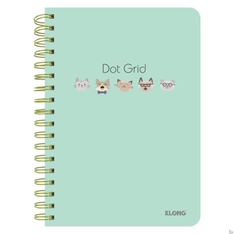 Sổ lò xo kép B5- ruột chấm Dot Grid 200tr 120/90; MS: 962 .