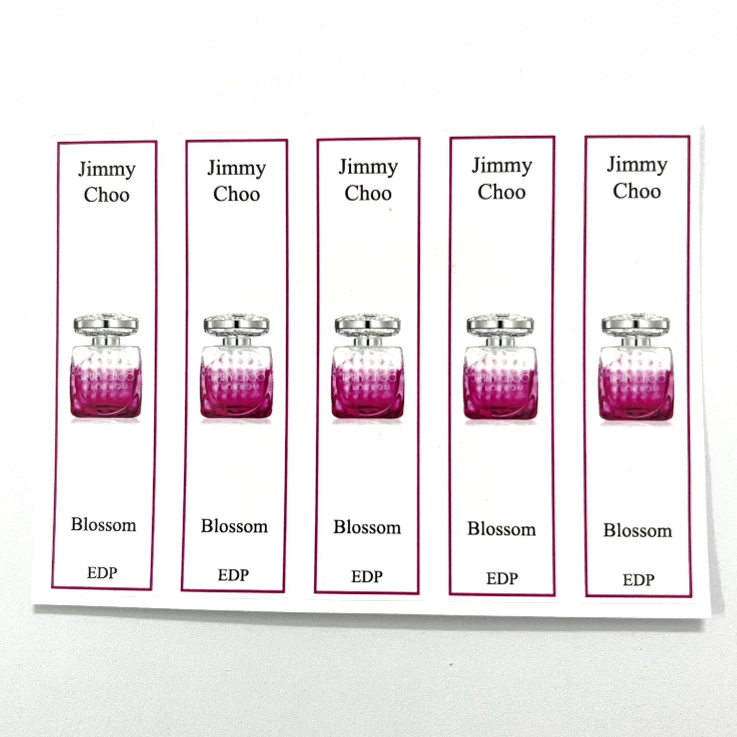 [HCMC] combo 10 PCs Jimmy Choo perfume bottle sticker for full range refills