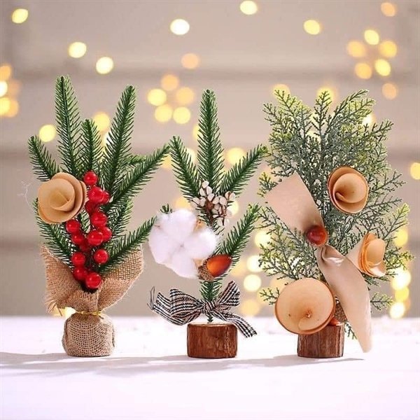Set 5 lồng đèn đổ xô size mini 3cm trang trí Tết rực rỡ