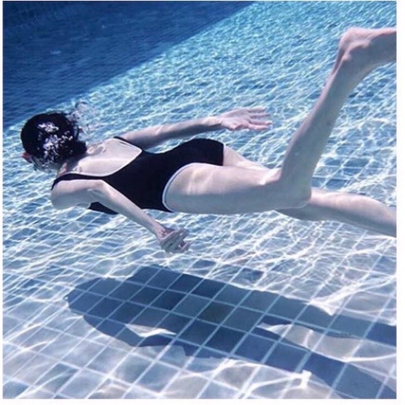 [BIKINI LIỀN MẢNH] Đồ bơi liền mảnh khoét lưng viền trắng đủ màu