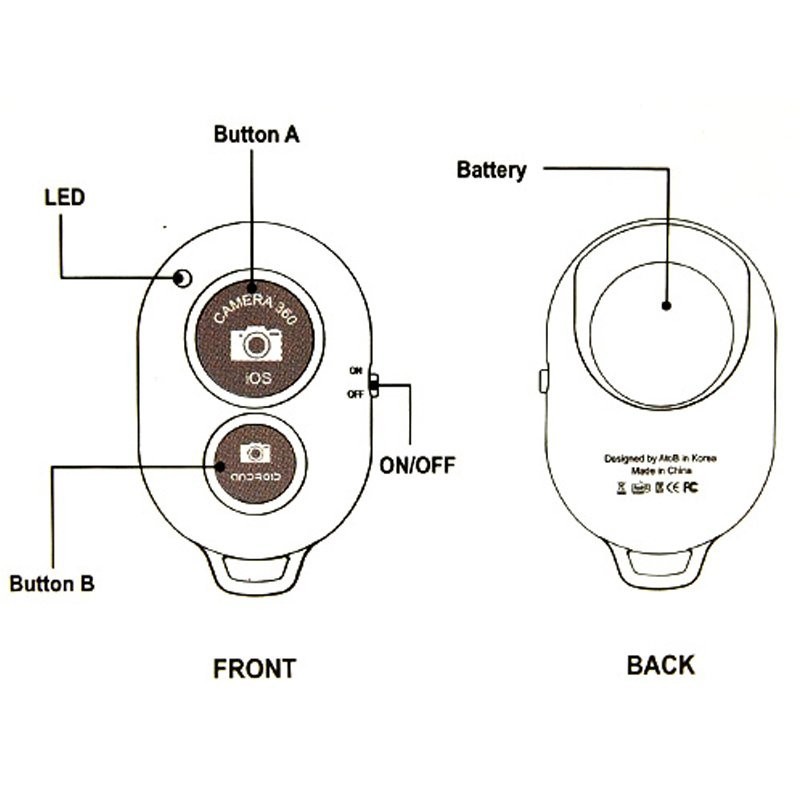 Điều khiển Bluetooth chụp hình từ xa cho điện thoại