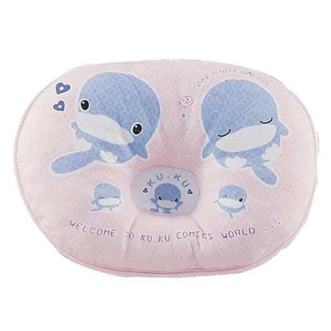 GỐI CHO BÉ KUKU (SIZE 23*28cm) KUKU - KU2001 (HỒNG)