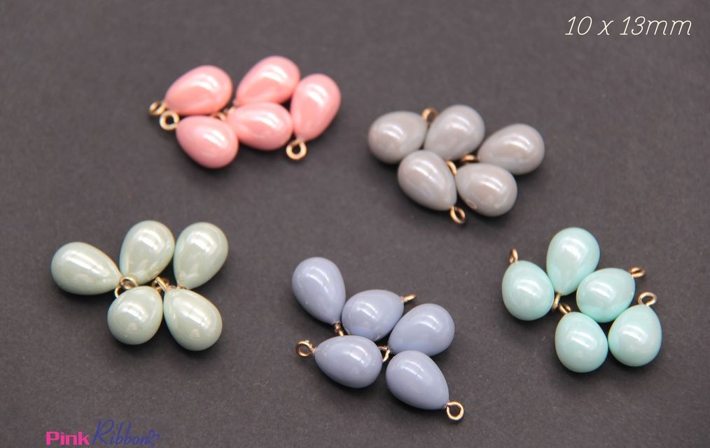 [Set 5c] Hạt  nhựa ánh trai giọt lệ