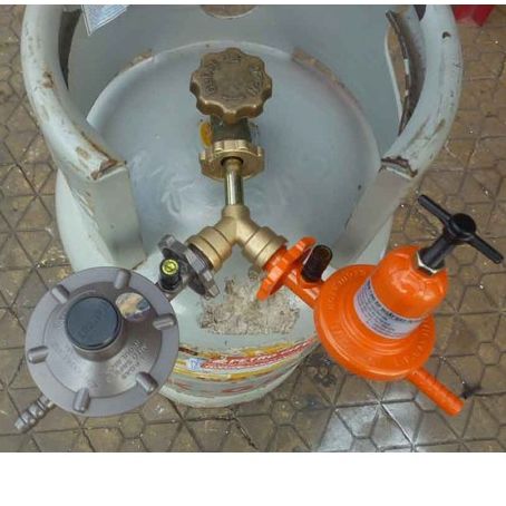Y-type gas switch 1 tank gas canister for two stove-gas hob splitter valve, gas tank