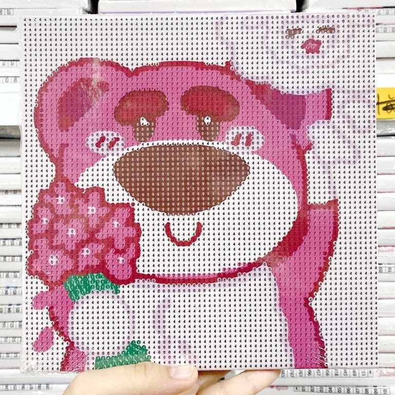 Tranh đính đá khổ 20x20, đính đá kín mặt