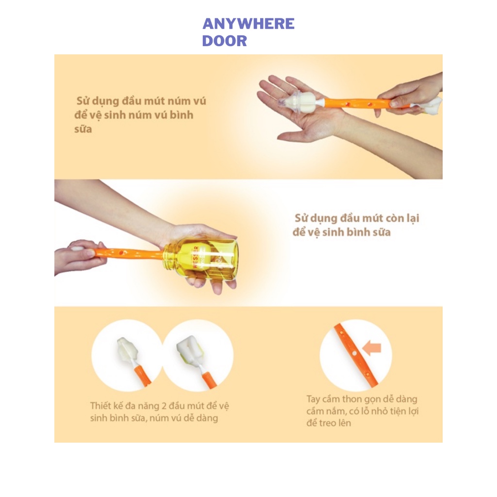 Dụng cụ vệ sinh bình sữa Wesser