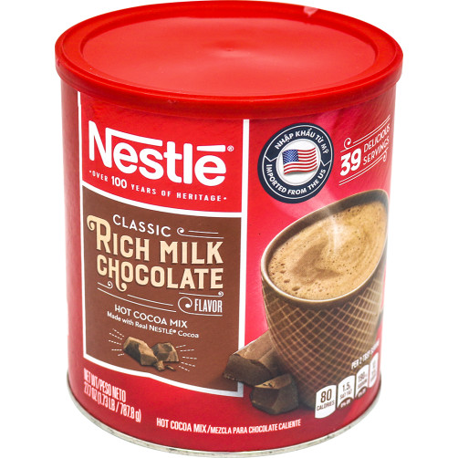 Bột cacao Nestle Rich Milk Chocolate Mỹ