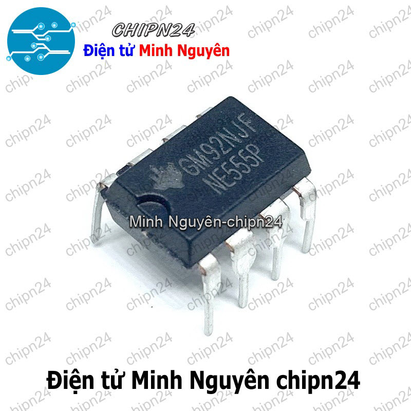 [4 con] (DIP) IC NE555 DIP-8 (NE555N NE555P) (IC tạo xung vuông) - HH000351