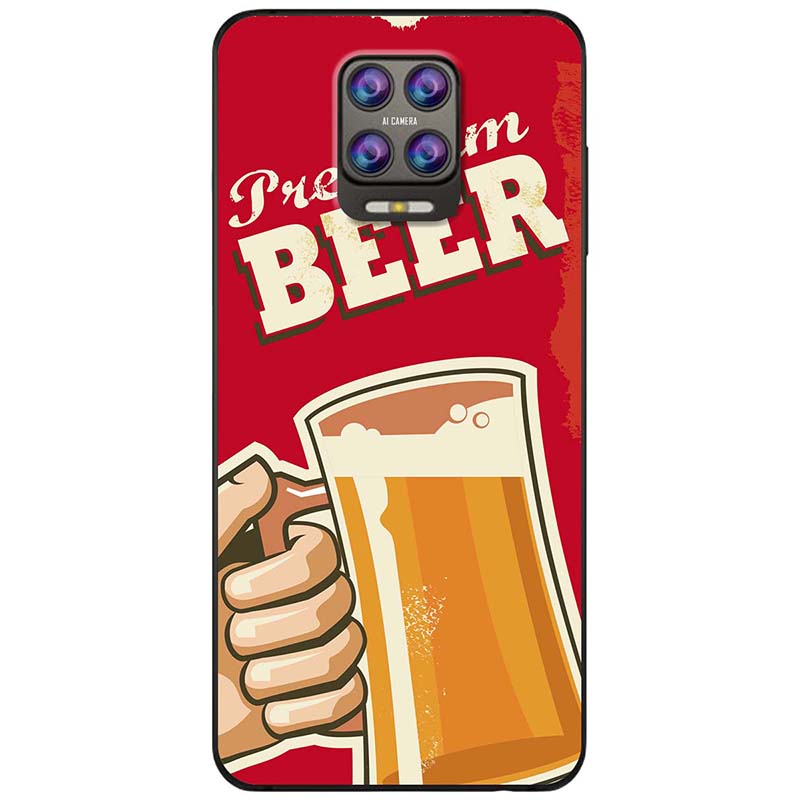 Ốp lưng dành cho Vsmart Aris Aris Pro mẫu Beer nền đỏ