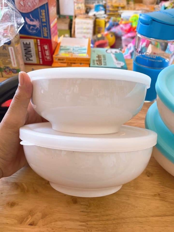 Bộ 2 tô sứ có nắp 16cm