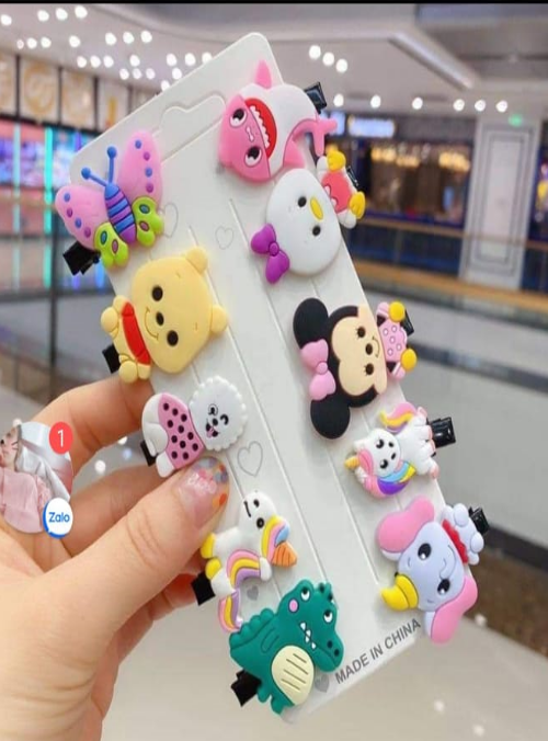 kẹp tóc cho mẹ và bé vỉ 10 cái