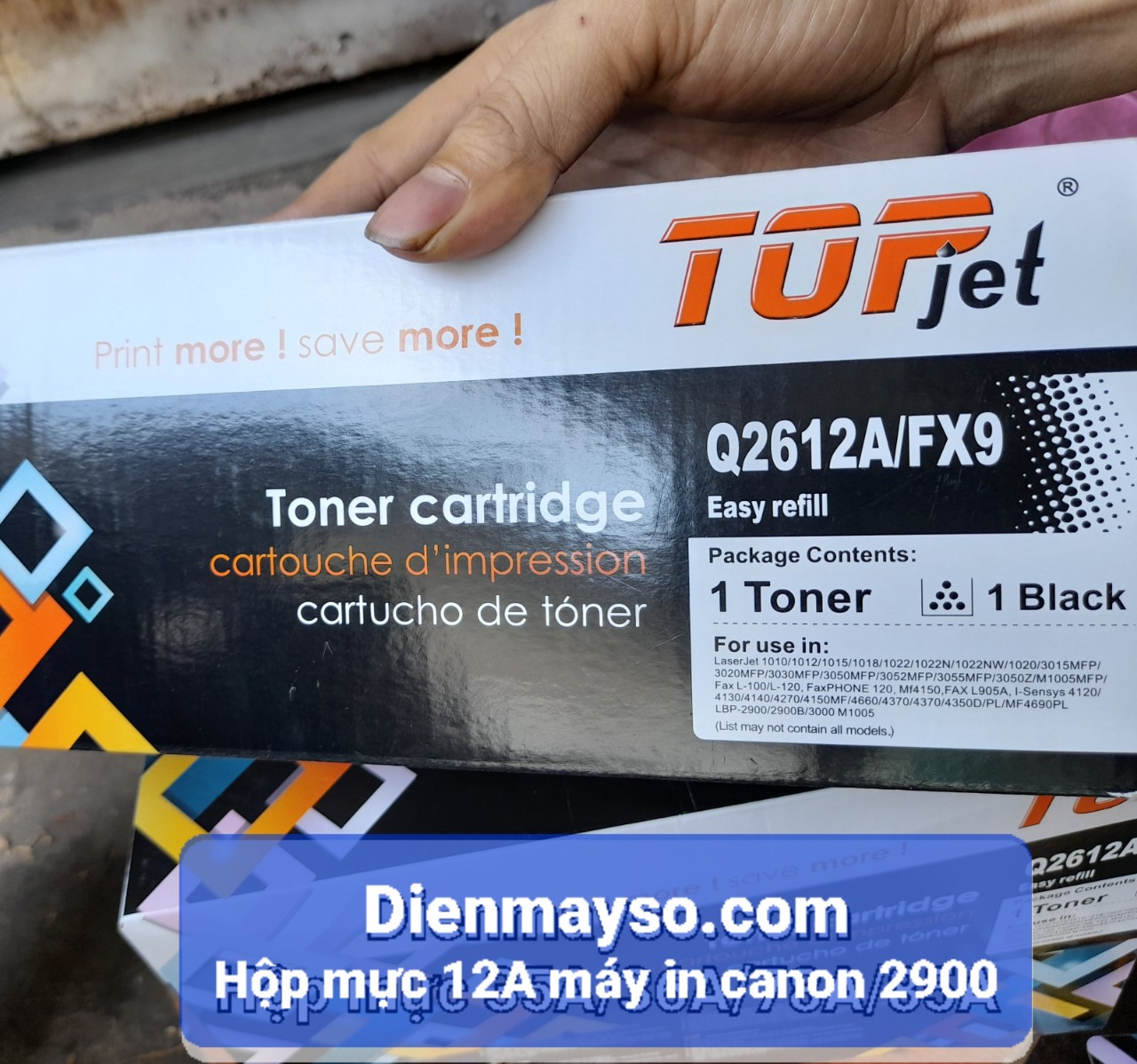 Hộp Mực máy in HP 1012 1015 1018
