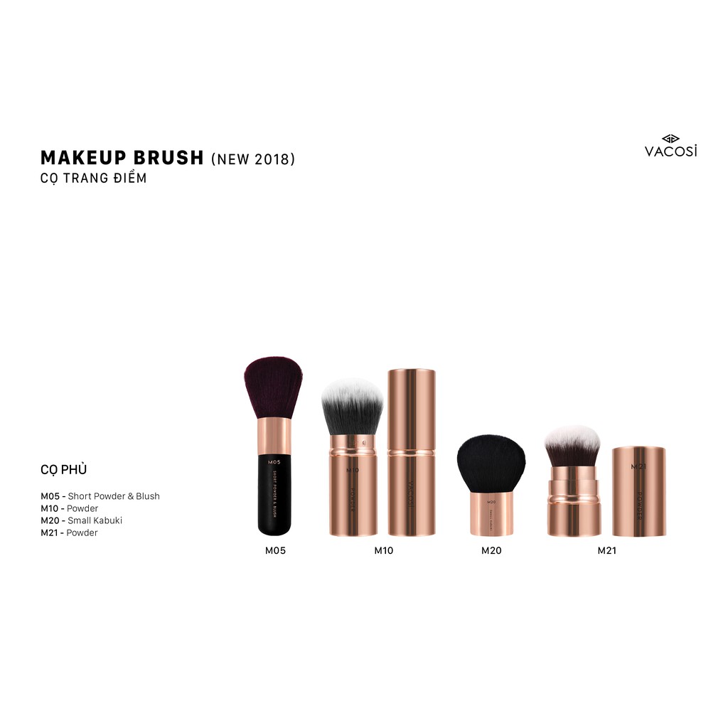 CỌ PHỦ BỎ TÚI VACOSI POWDER BRUSH - M21