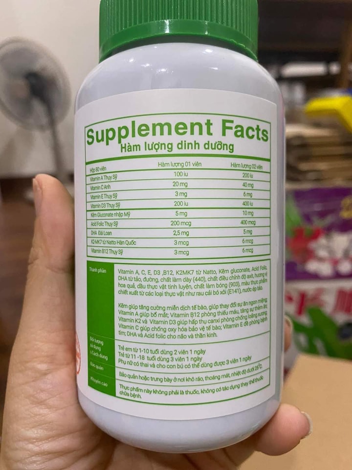Kẹo dẻo Happy Vitamin Kids Plus
