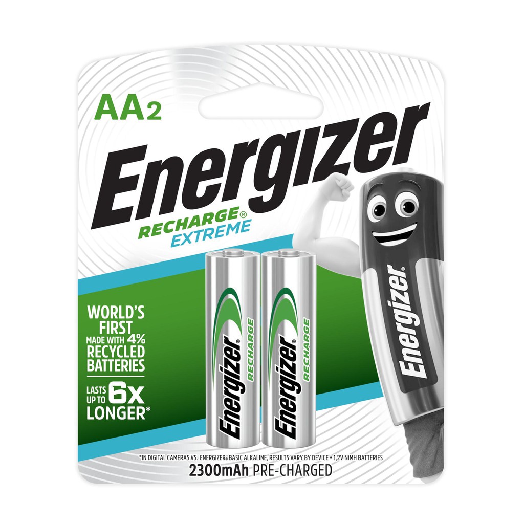 Pin sạc energizer aa 2300mah vỉ 2 viên