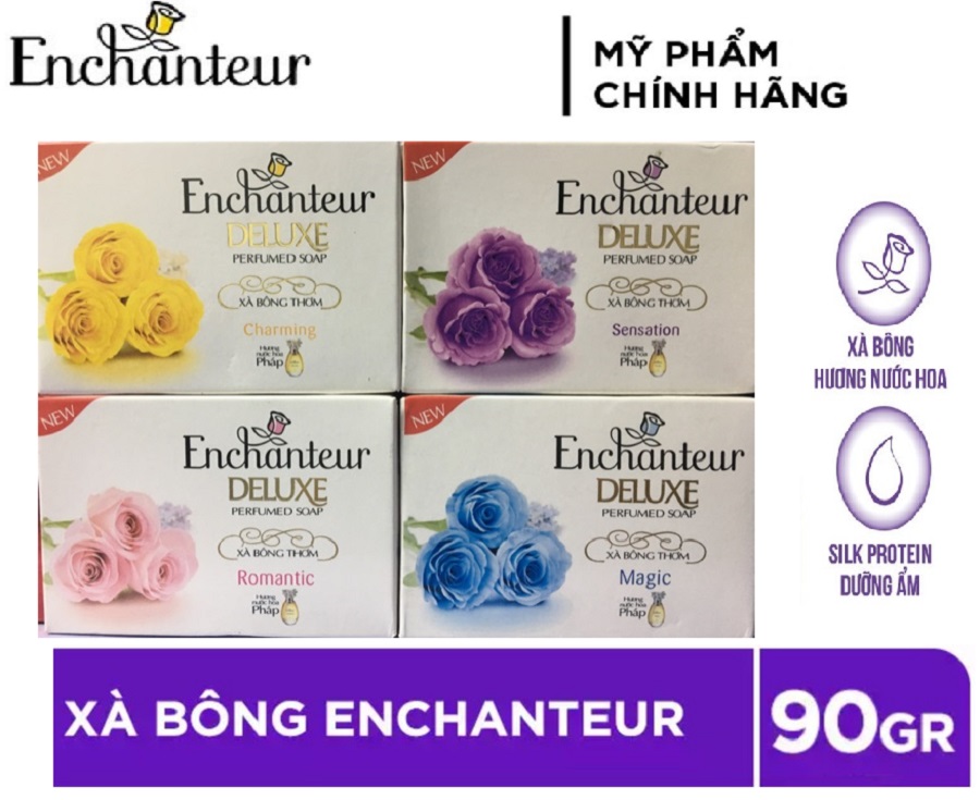 [HCM]Xà Bông Thơm Enchanteur Charming (90g / cục)