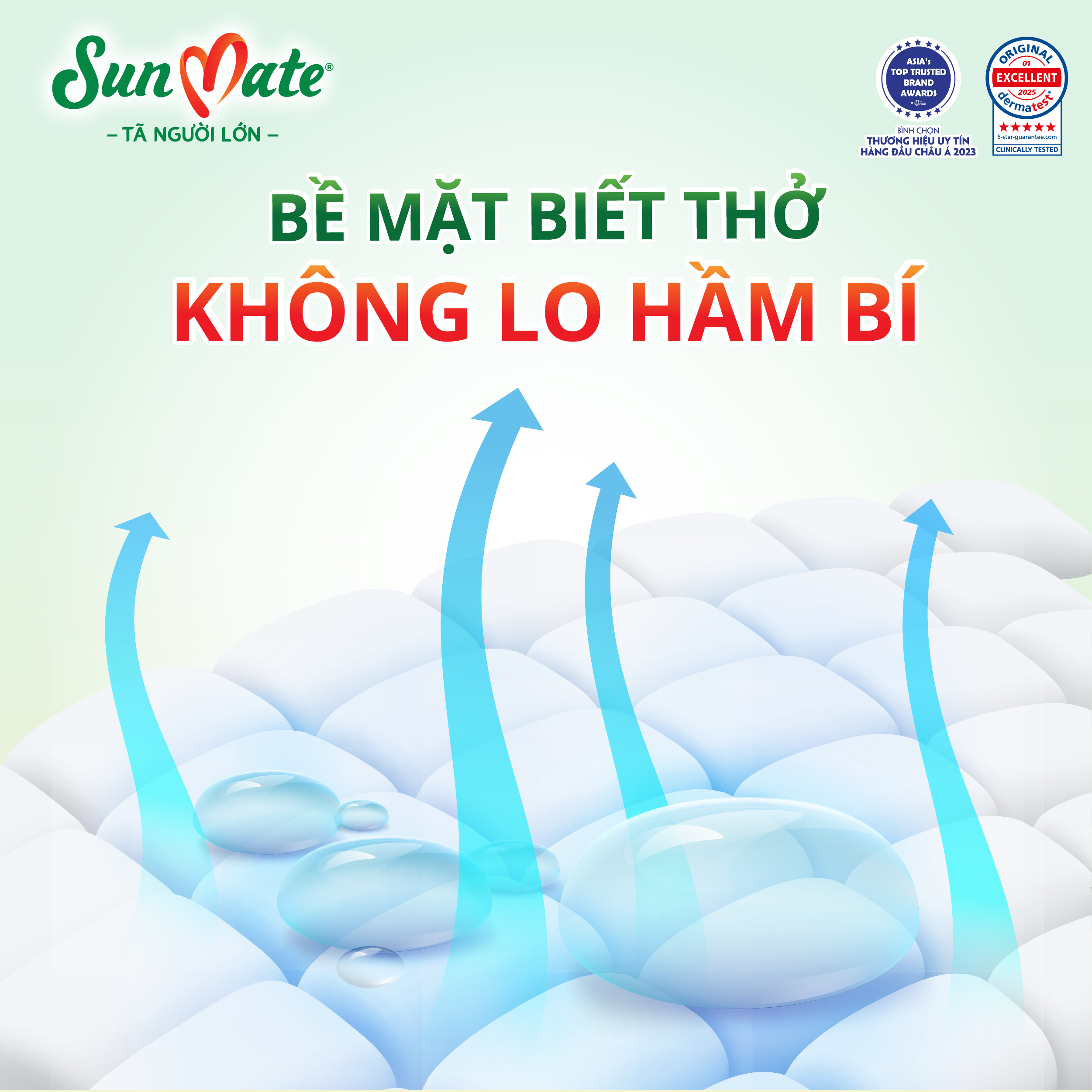 Combo 2 tã dán người lớn Sunmate mới M18/L18/XL18 +2 miếng