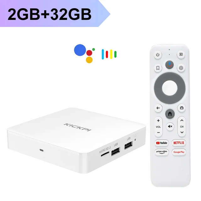 Android TV Box KICKPI KP1  AndroidTV, Netflix, RAM 2G/32GB