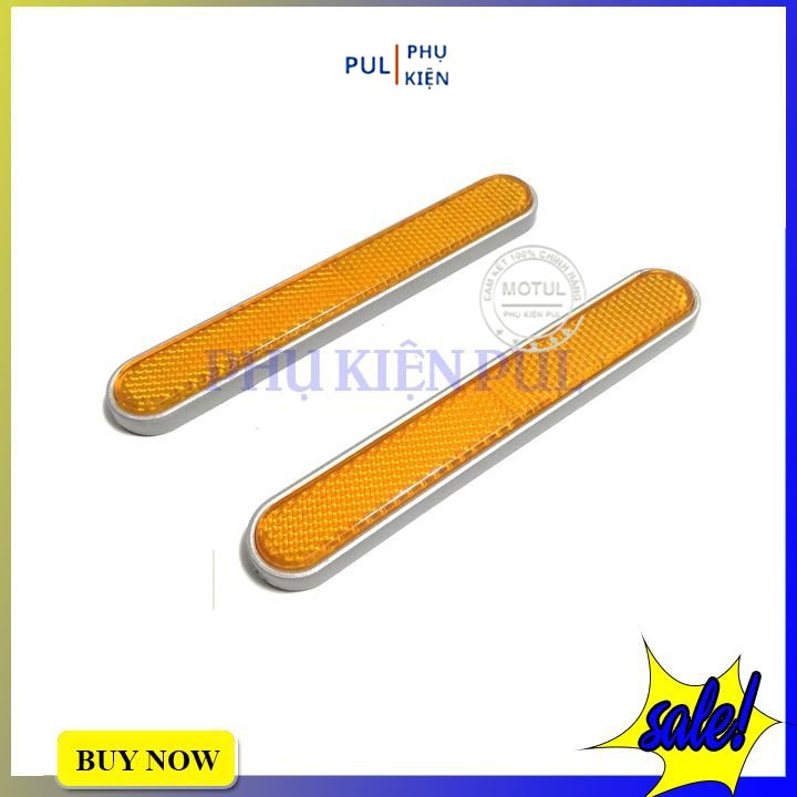 Cặp mắt mèo phản quang dài gắn phuộc xe máy