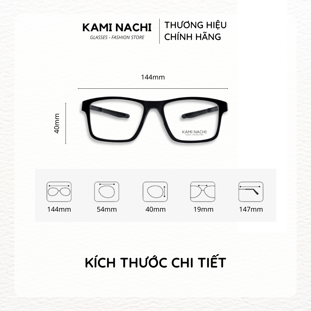 Gọng kính thể thao KAMI NACHI size L