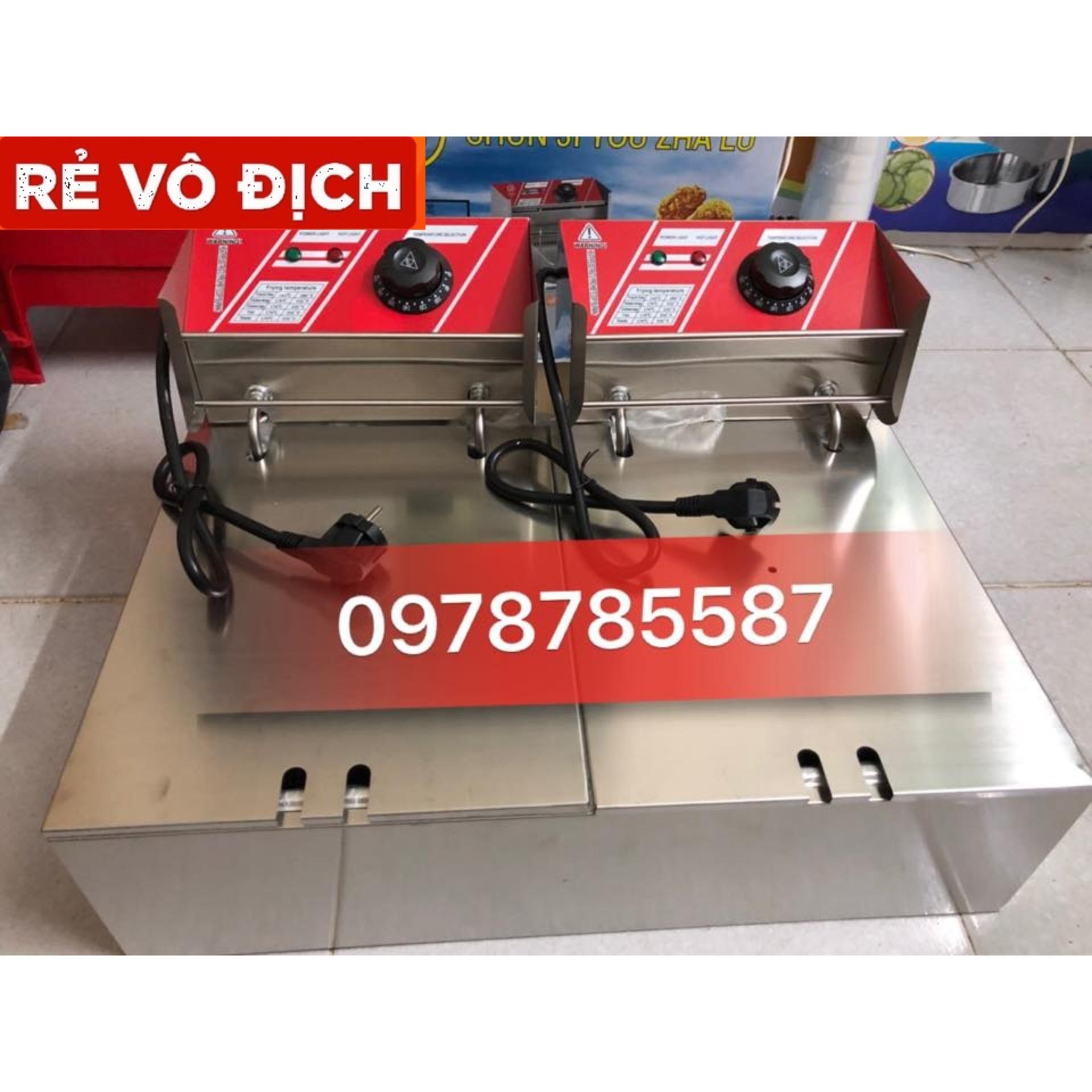 [HCM]Bếp chiên nhúng điện đôi công nghiệp