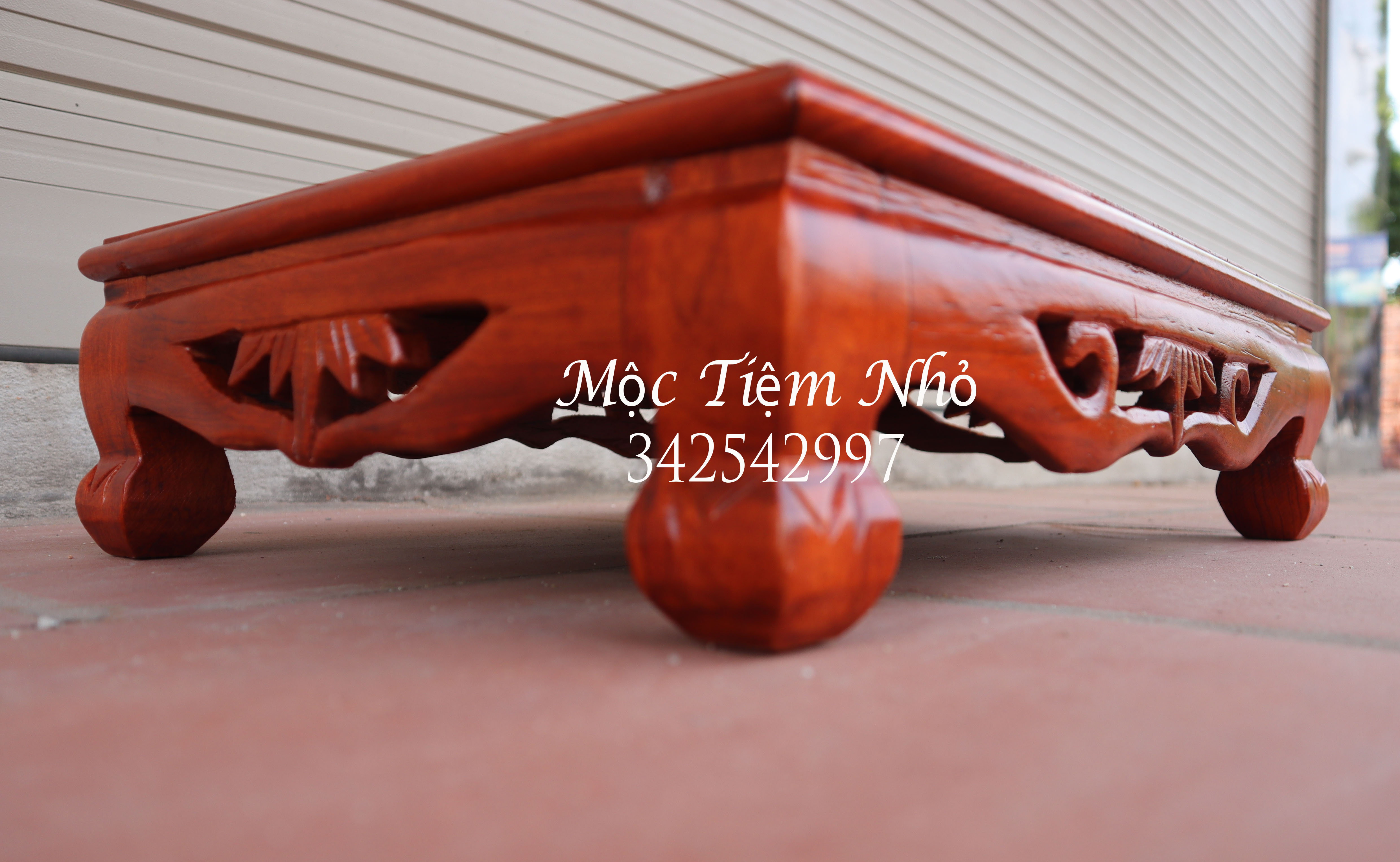 Bàn osin trúc gỗ hương bàn trà nhật bàn cơm kỷ chân trúc cao 10cm