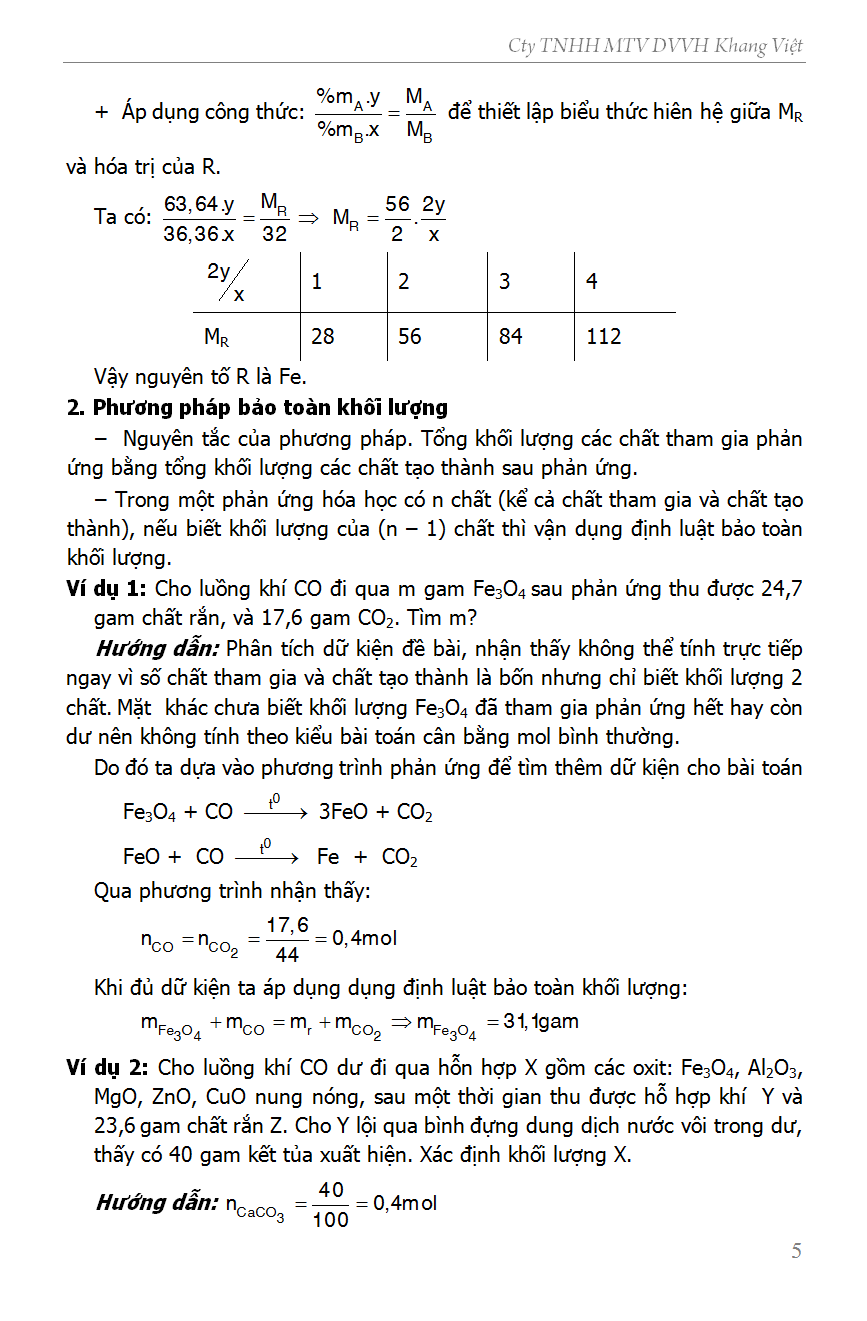 BỒI DƯỠNG HỌC SINH GIỎI HÓA HỌC 9