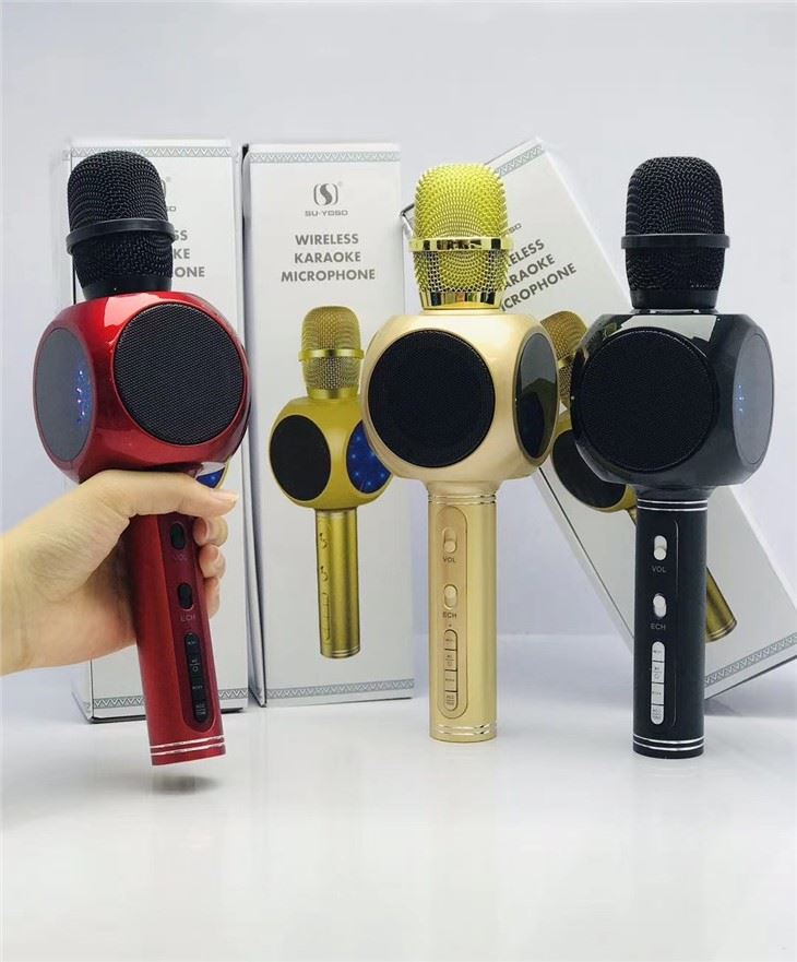 Micro Karaoke Kèm Loa Bluetooth YS60 Có Led Hát Hay
