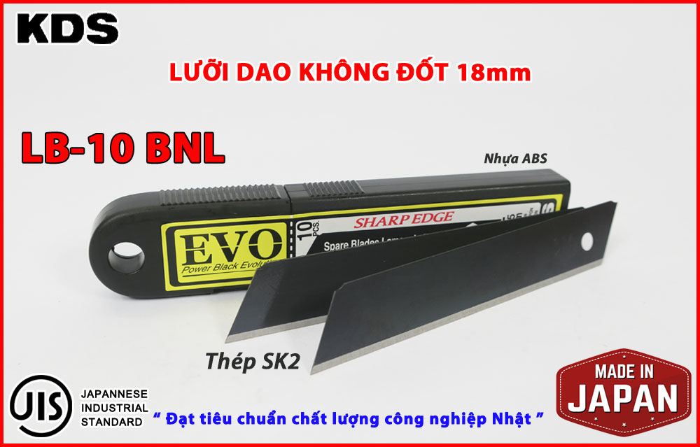Lưỡi dao không đốt Nhật Bản KDS bản 18mm