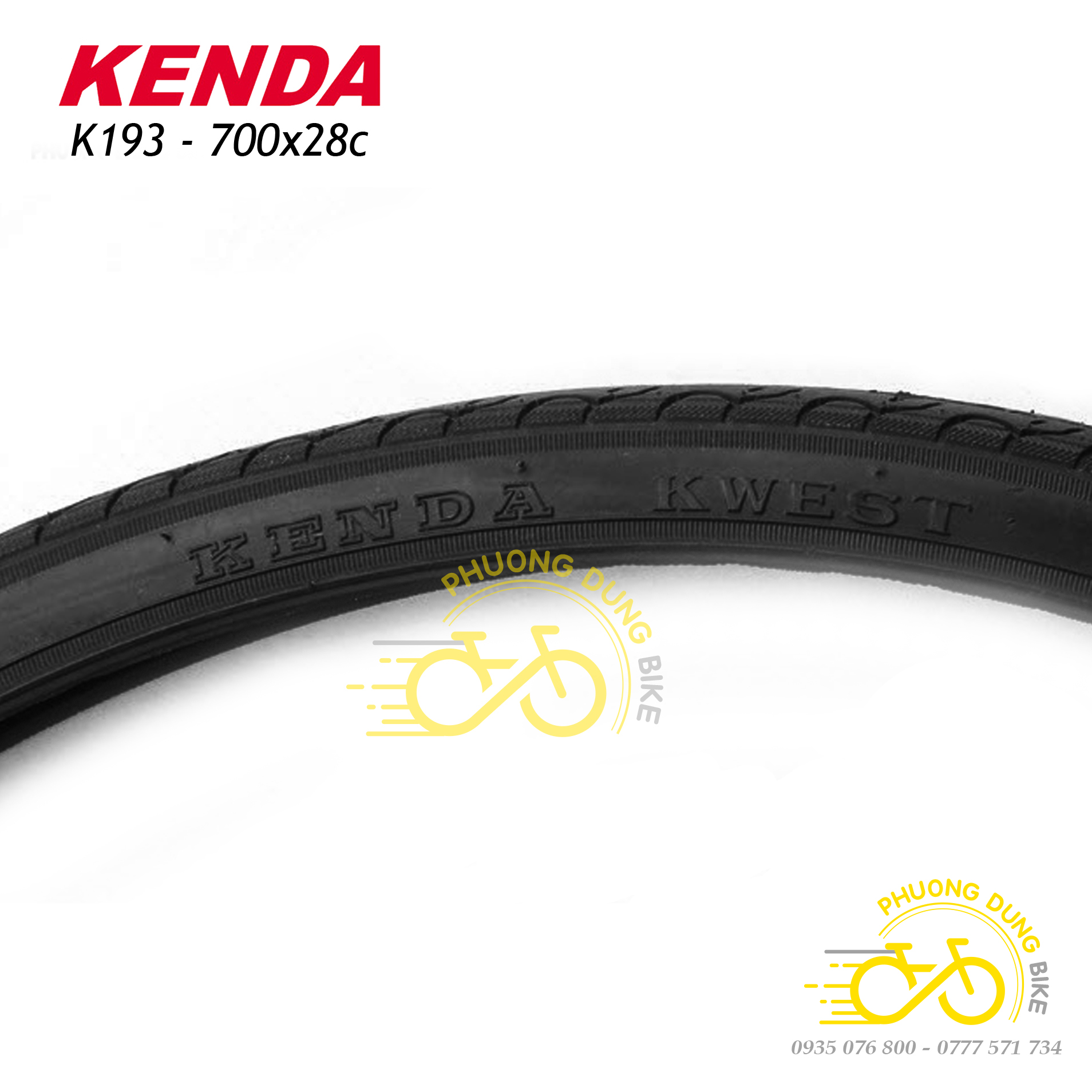 Lốp (Vỏ) xe đạp KENDA VN KWEST K193 700x28C - 1 Cái