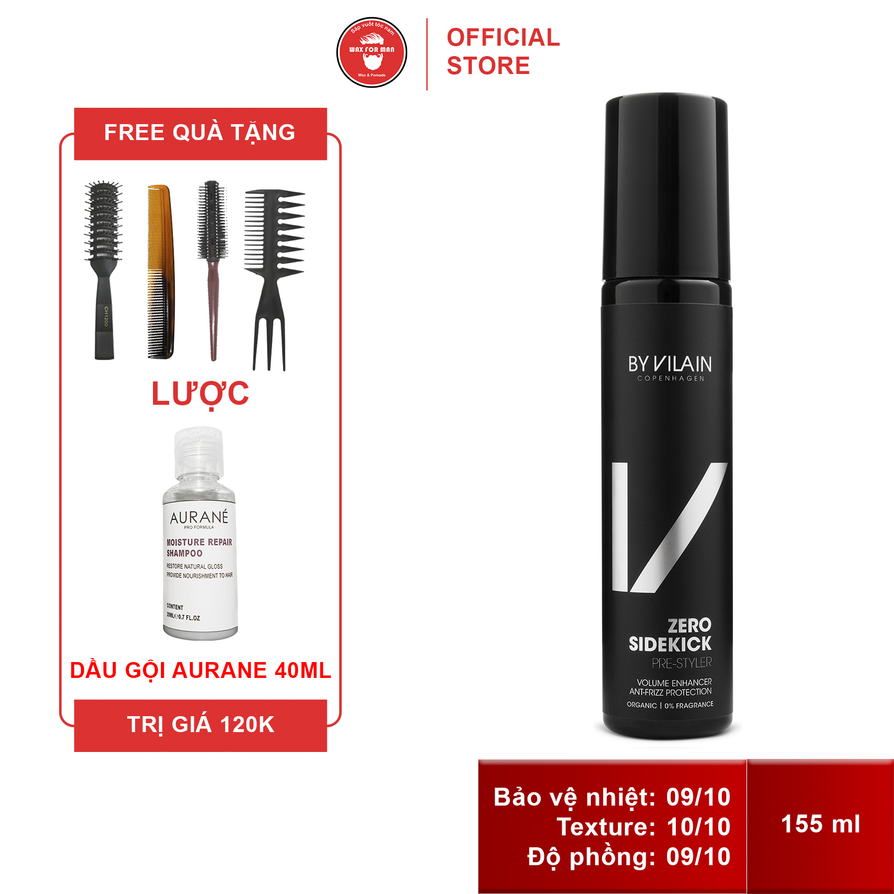 By Vilain Sidekick Zero Volumizing Spray