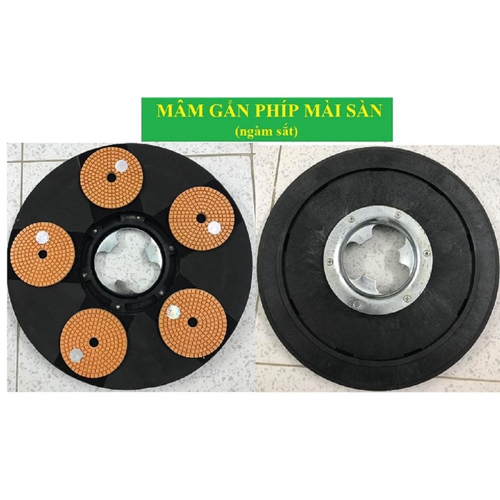 Mâm gắn phíp mài sàn , đĩa mài