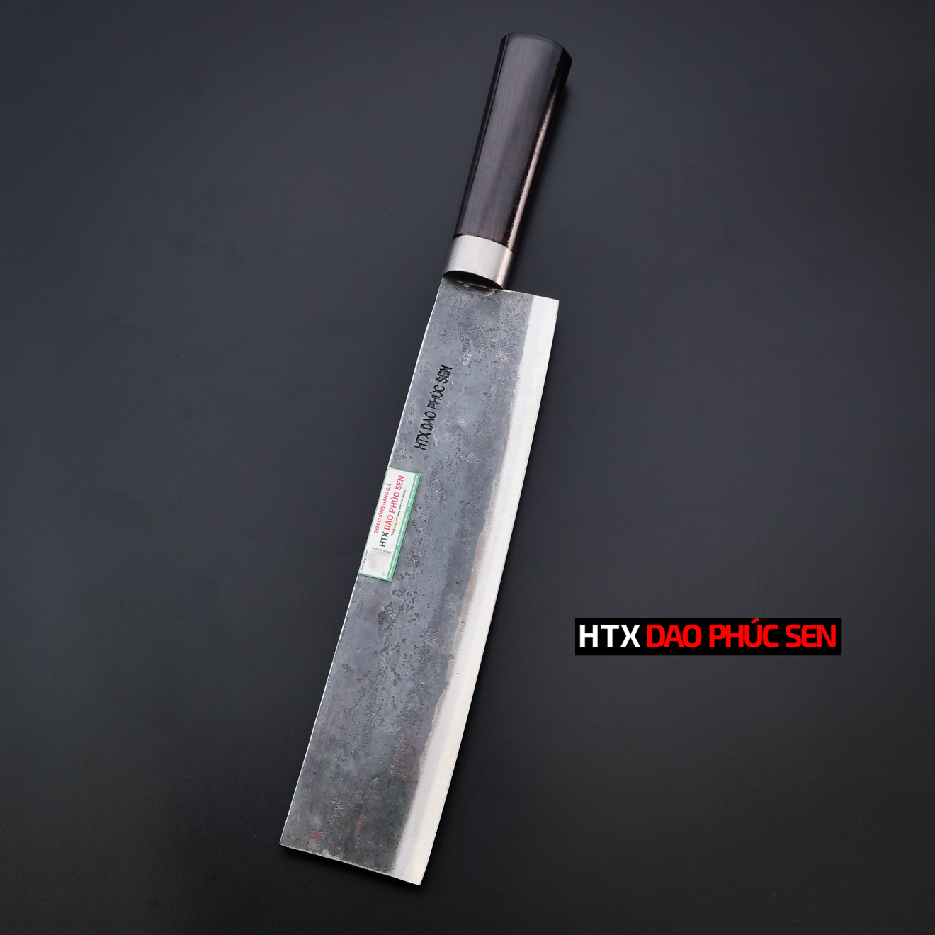 Dao tông chặt gà chặt dừa nhíp xe rèn thủ công 500g G07M