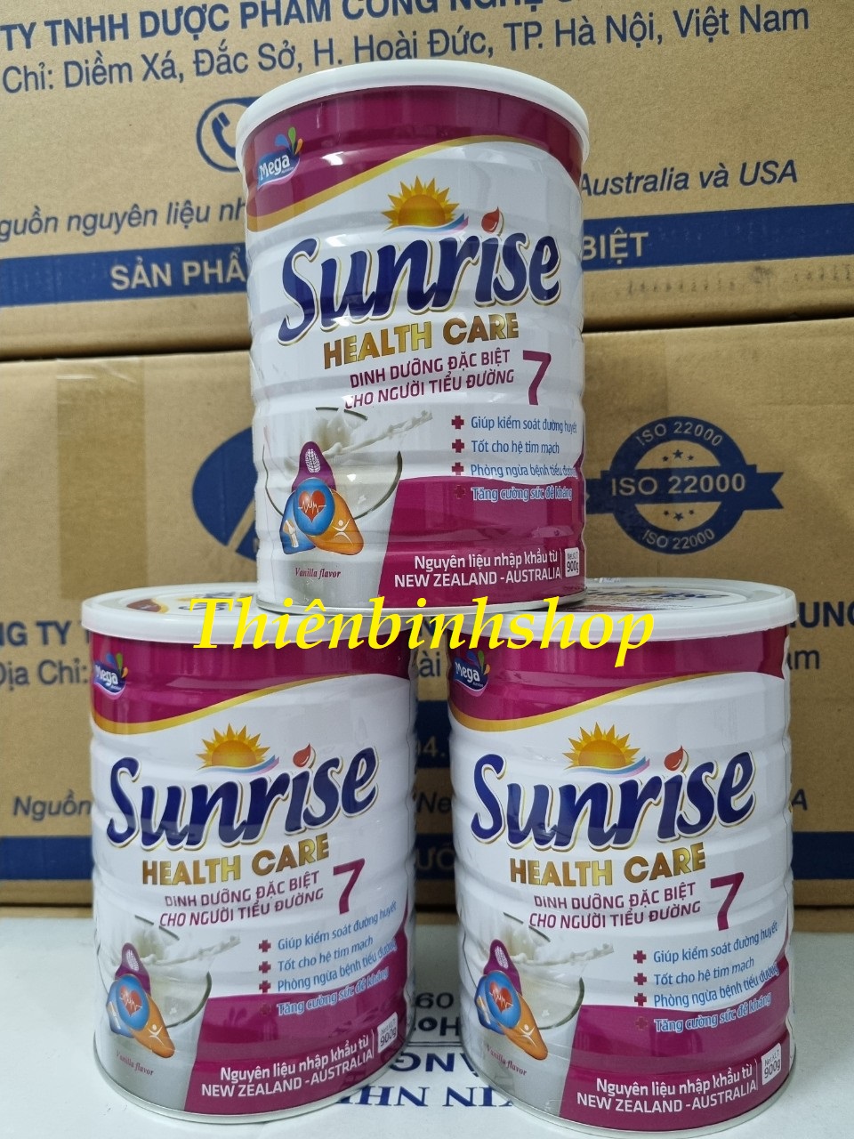 - Sữa Sunrise Health Care dành cho người tiểu đường, tiền tiểu đường, HSD 2026