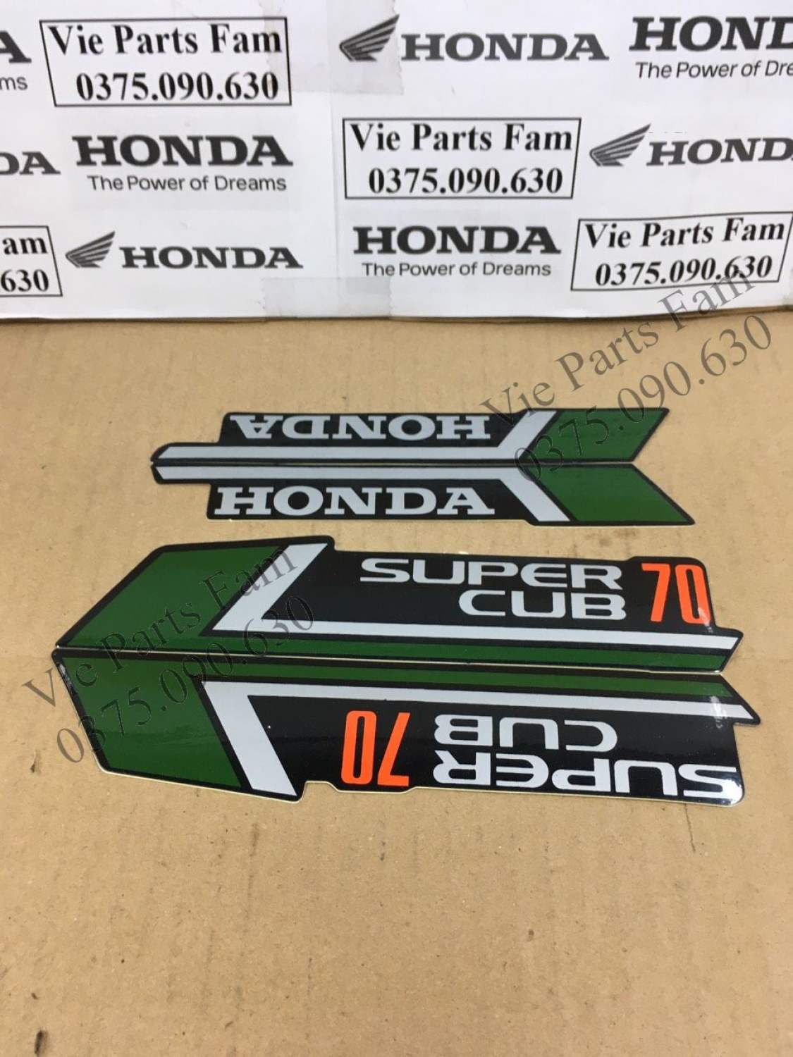 Bộ tem xe máy Honda Cub 81-86 (tem 3 lớp)